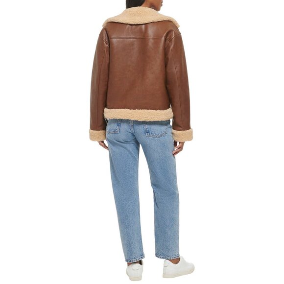 Levi's Ladies'‎ Faux Leather Trucker Jacket - Picture 3 of 4